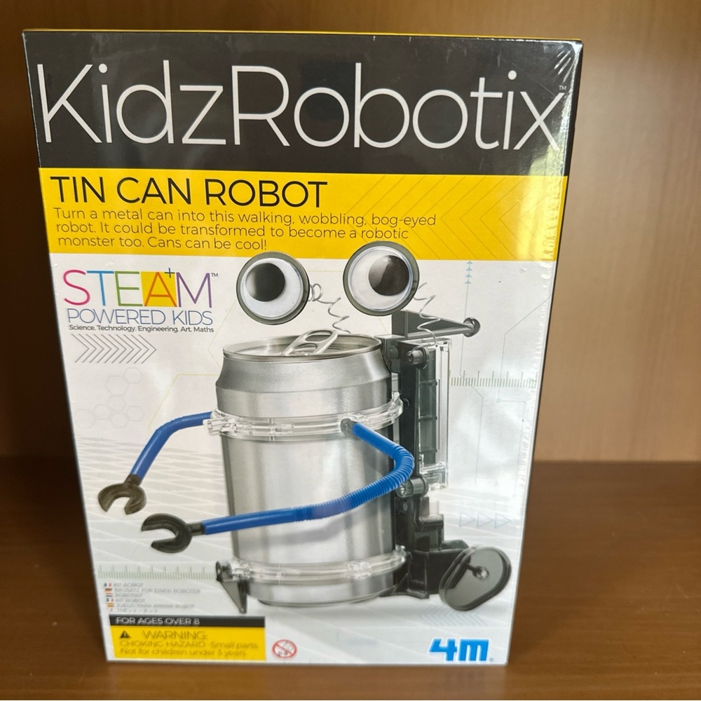 KidzRobotix NWT Tin Can Robot STEM STEAM Science Project Kit Educational